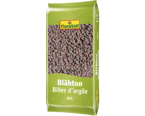 FloraSelf 30 L geëxpandeerde kleikorrels voor planten, kleikorrels voor hydrocultuur