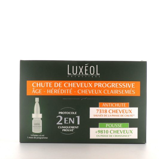 Luxeol lotion capillaire chute de cheveux progressive