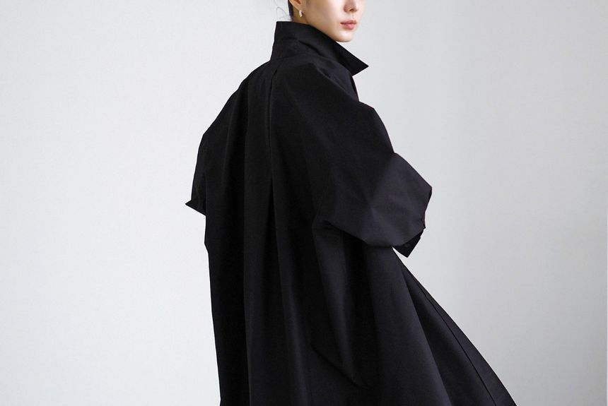 Ango - Oversized lang overhemd met lange mouwen en split