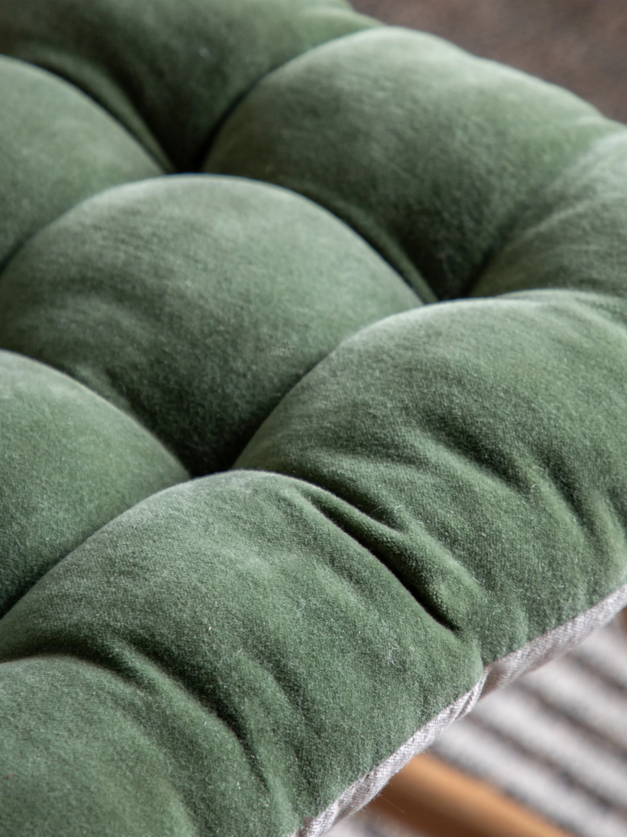 Fluwelen stoelkussen Cozy