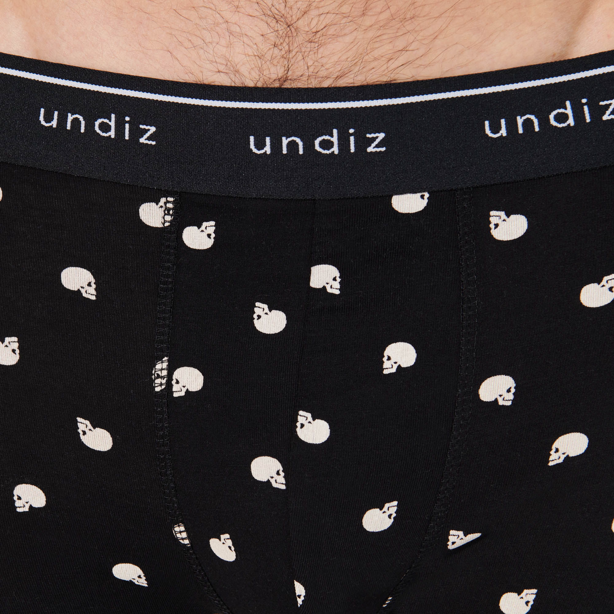 Boxer en coton à motifs têtes de mort