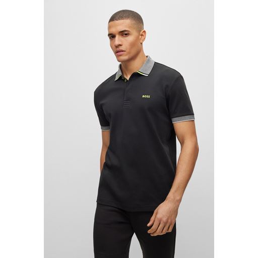 Boss Green Paddy 1 Polo T-shirt, Sort, M