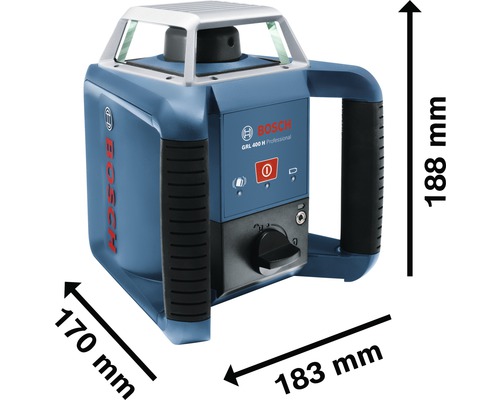 Bosch Professional GRL 400 H rotatielaser inclusief draagtas, LR 1 Professional laserontvanger en accessoires