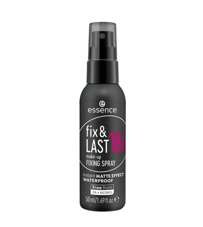 essence - Spray de fixação de maquiagem Fix & Last 18h Waterproof Matte Effect