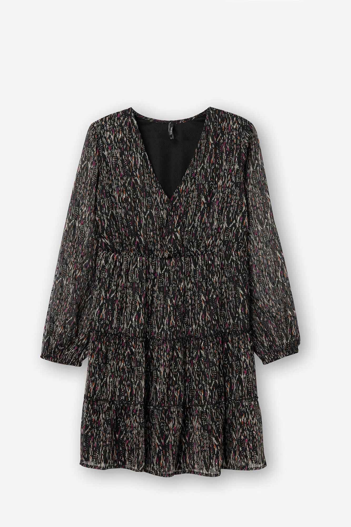 Vestido com estampa Plumeti