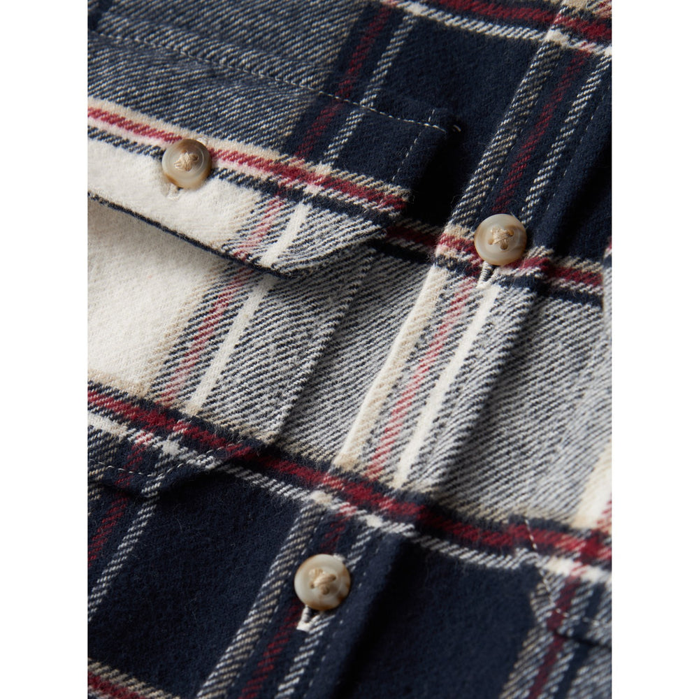 Køb Name It Navy Blazer Check Tamol Oversize Skjorte