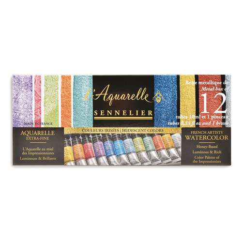 SENNELIER extrafeine Aquarellfarben-Sets, irisierende Farben