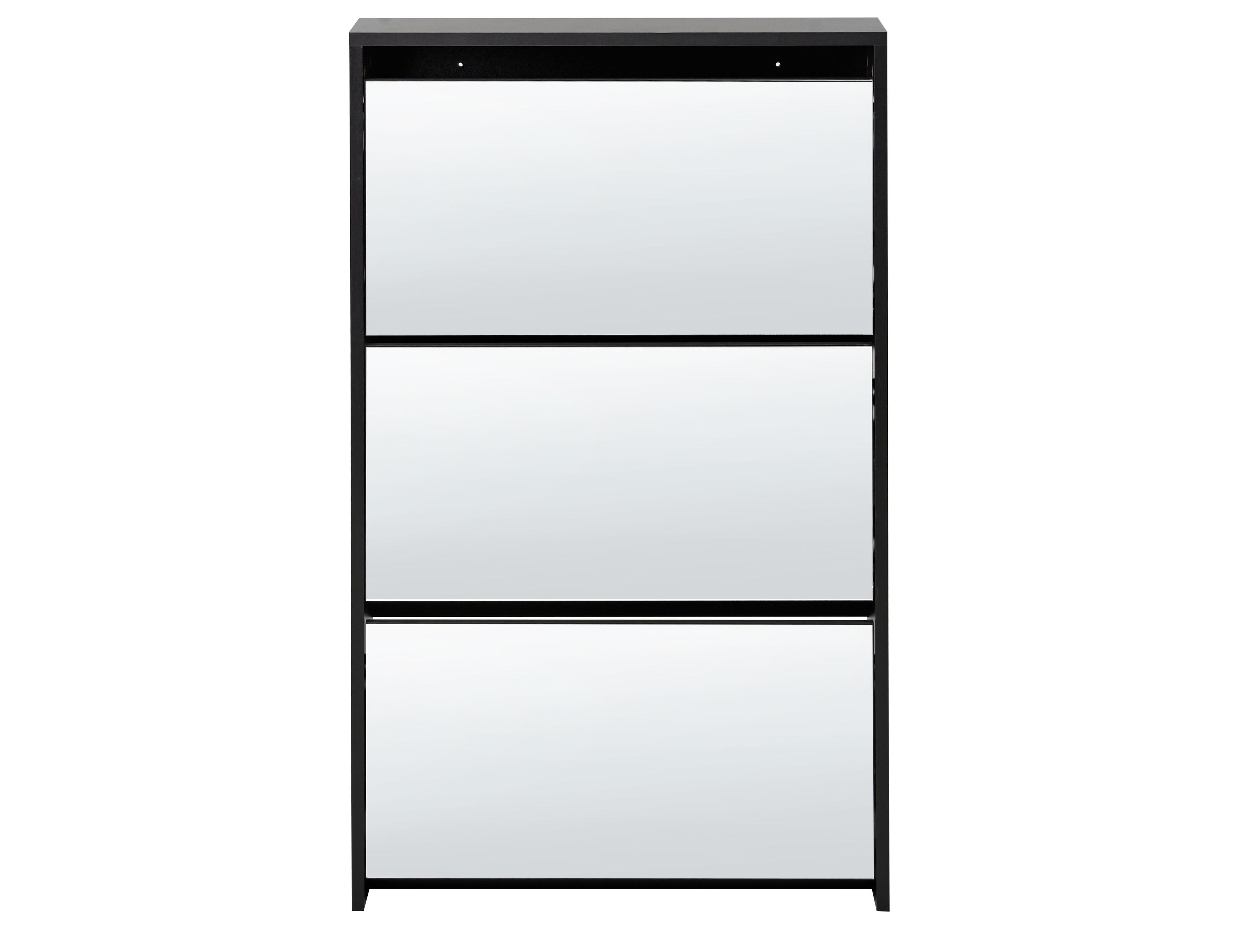 Schoenenkast MIDFIELD met opbergruimte Zwart