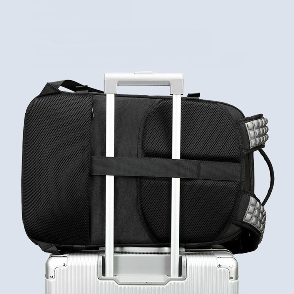 (49x34cm) 35L Wasserdichter Reise Rucksack Vakuum Handgepäck Tasche mit Kompressions System / Laptop Fach bis 17.3