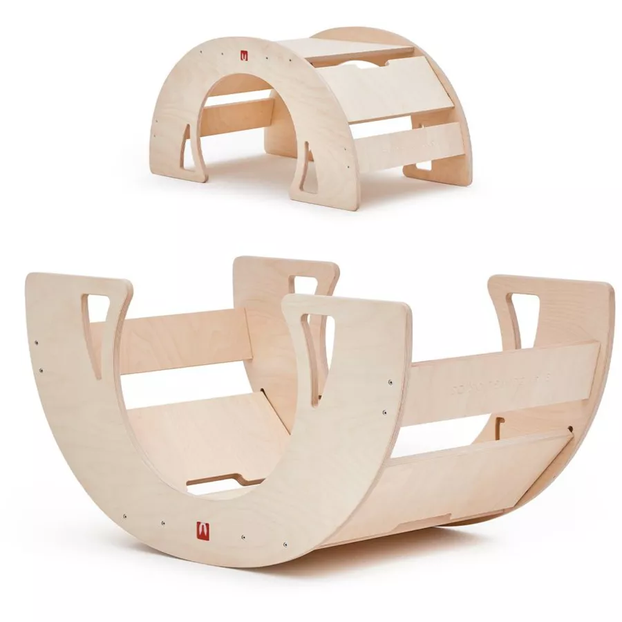 Bianconiglio Kids® Wipptisch DONDO multifunktional natur unlackiert