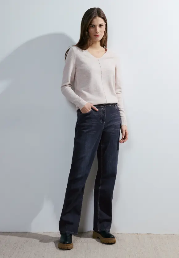 Loose Fit Jeans - Dark blue wash