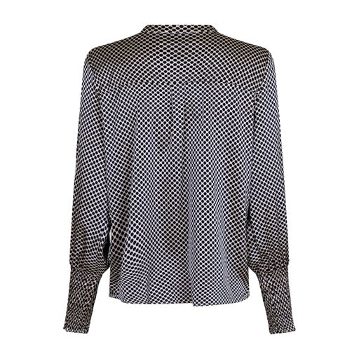 Neo Noir Landa Multi Dot Bluse, Navy, 36