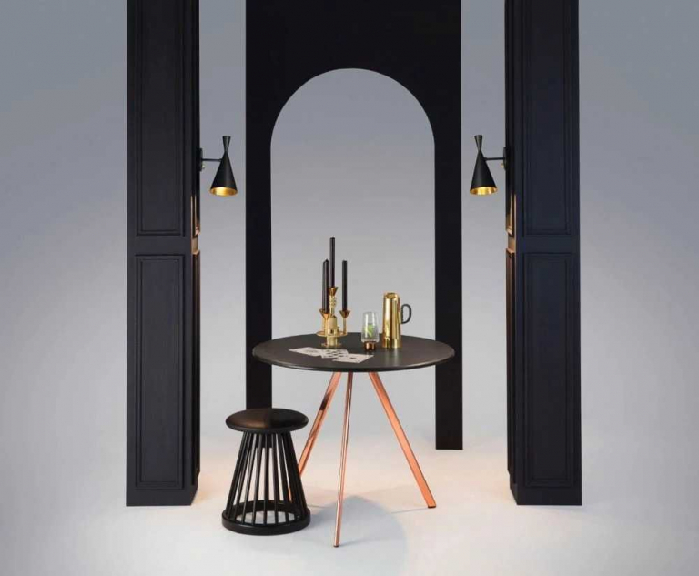 Tom Dixon Beat wandlamp retrofit zwart