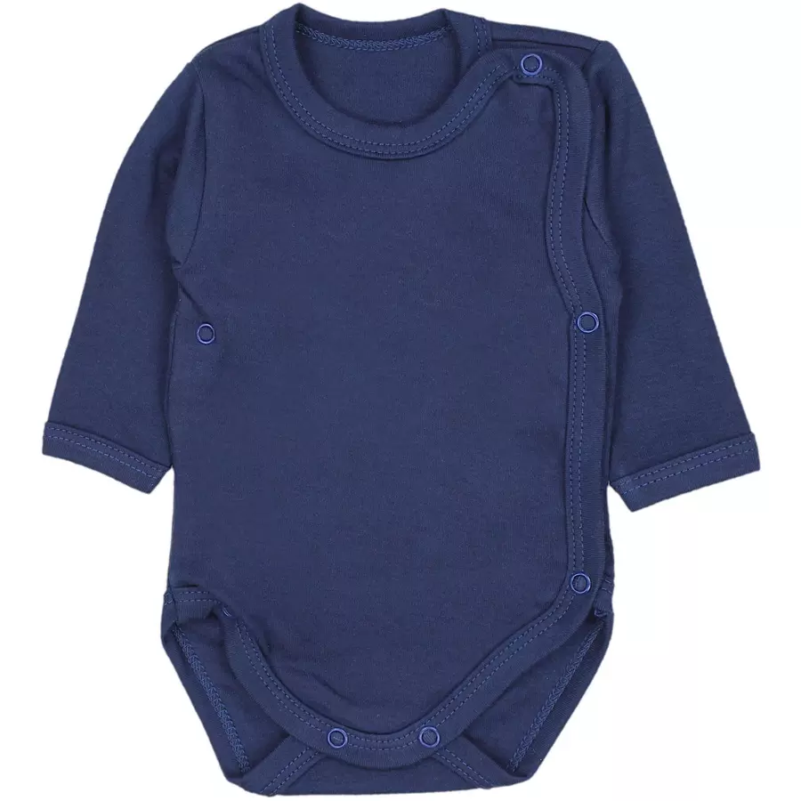 TupTam Baby Langarm Wickelbody im 5er Set blau