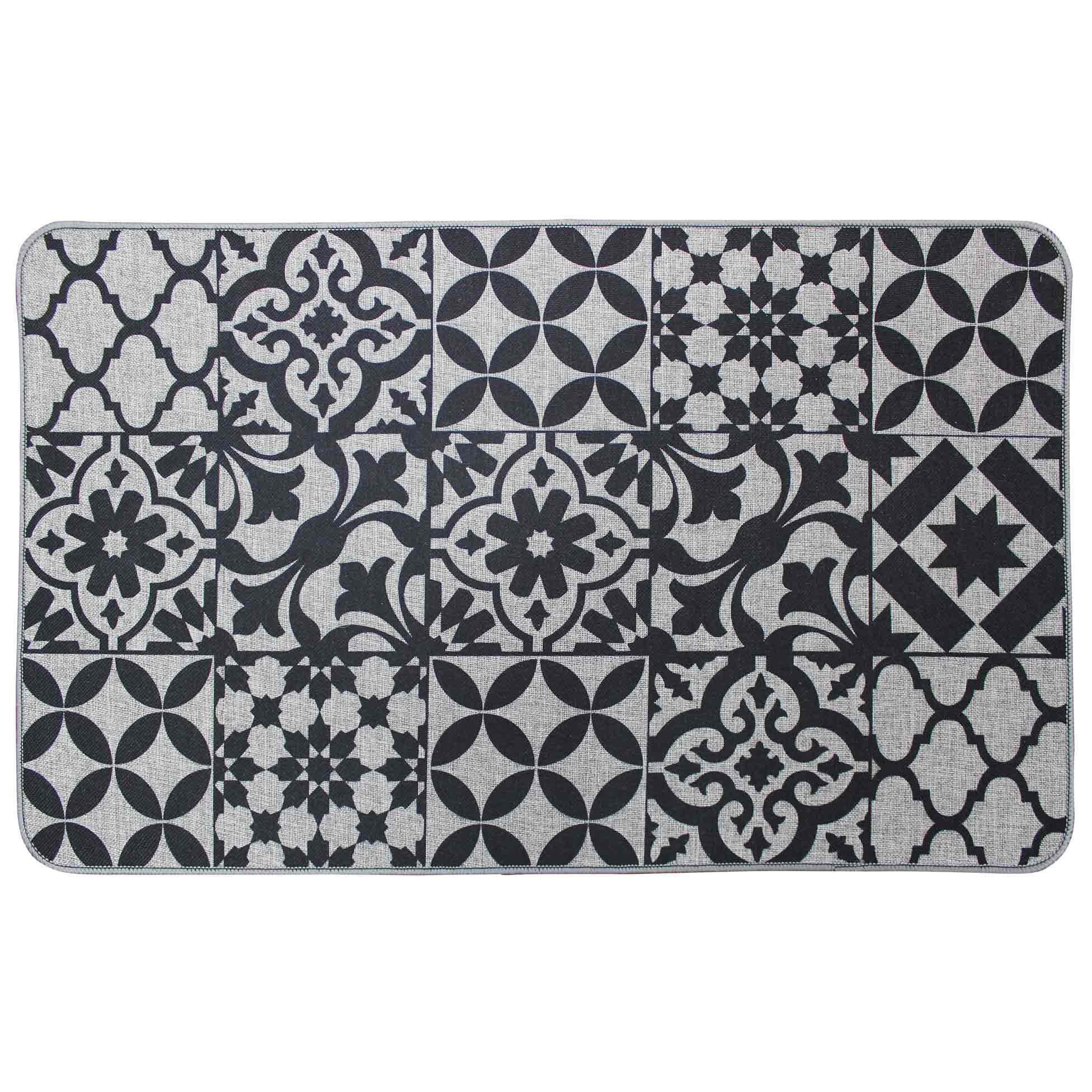 TAPIS RECTANGLE 45X75CM TISSE IMPRIME BIZANCIA
