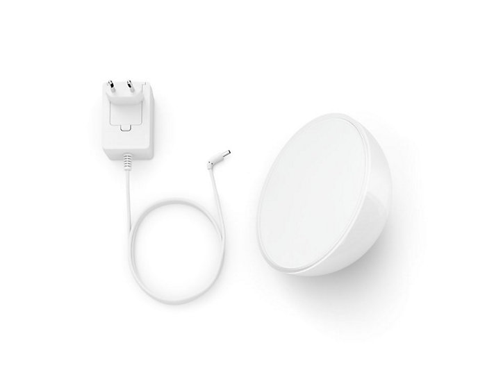 Lampe à poser dimmable Bluetooth Philips Hue IP20 Demi sphère 530lm 6W multicolore