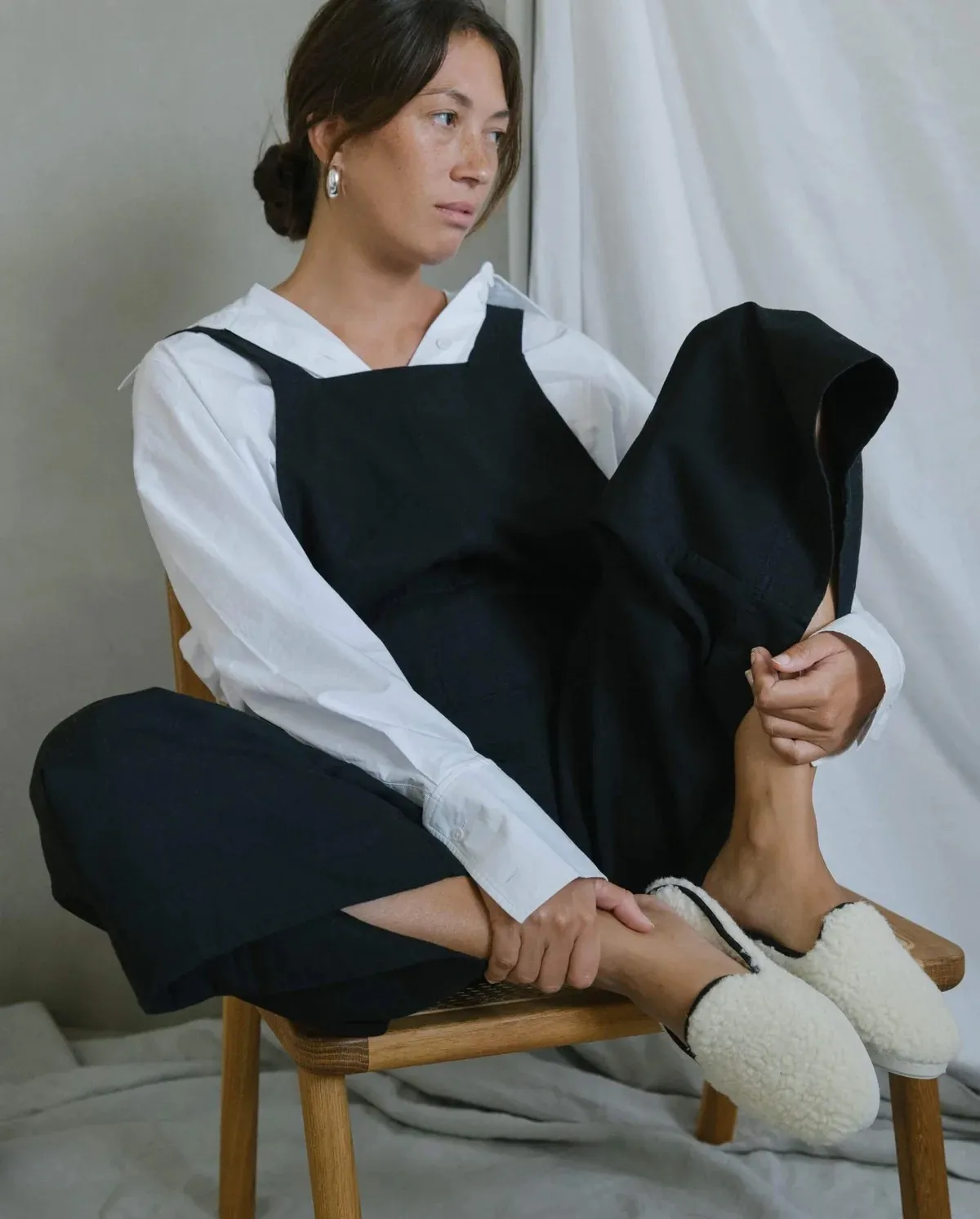 Mules En Bouclettes De Laine Angarde