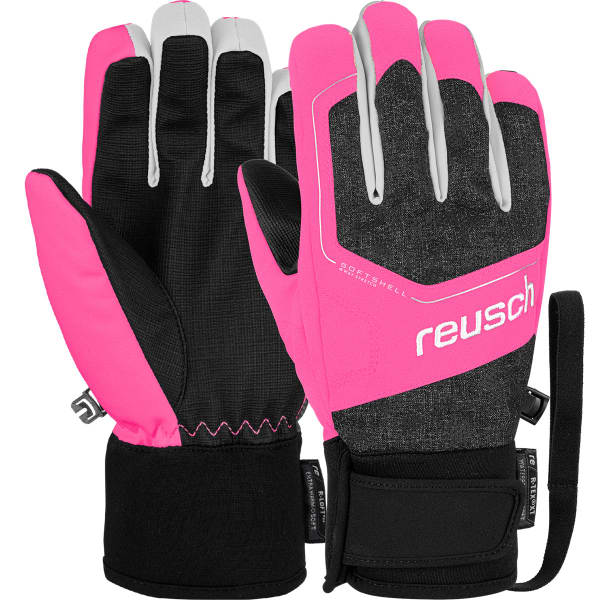 Gant de ski REUSCH TORBY R-TEX XT JR BLACK/ KNOCKOUT PINK