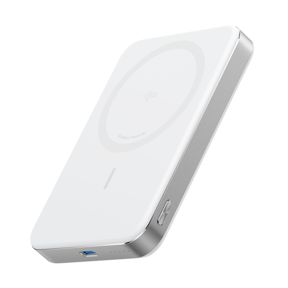 Anker - MagGo Power Bank (10K, Magnetic Wireless) White