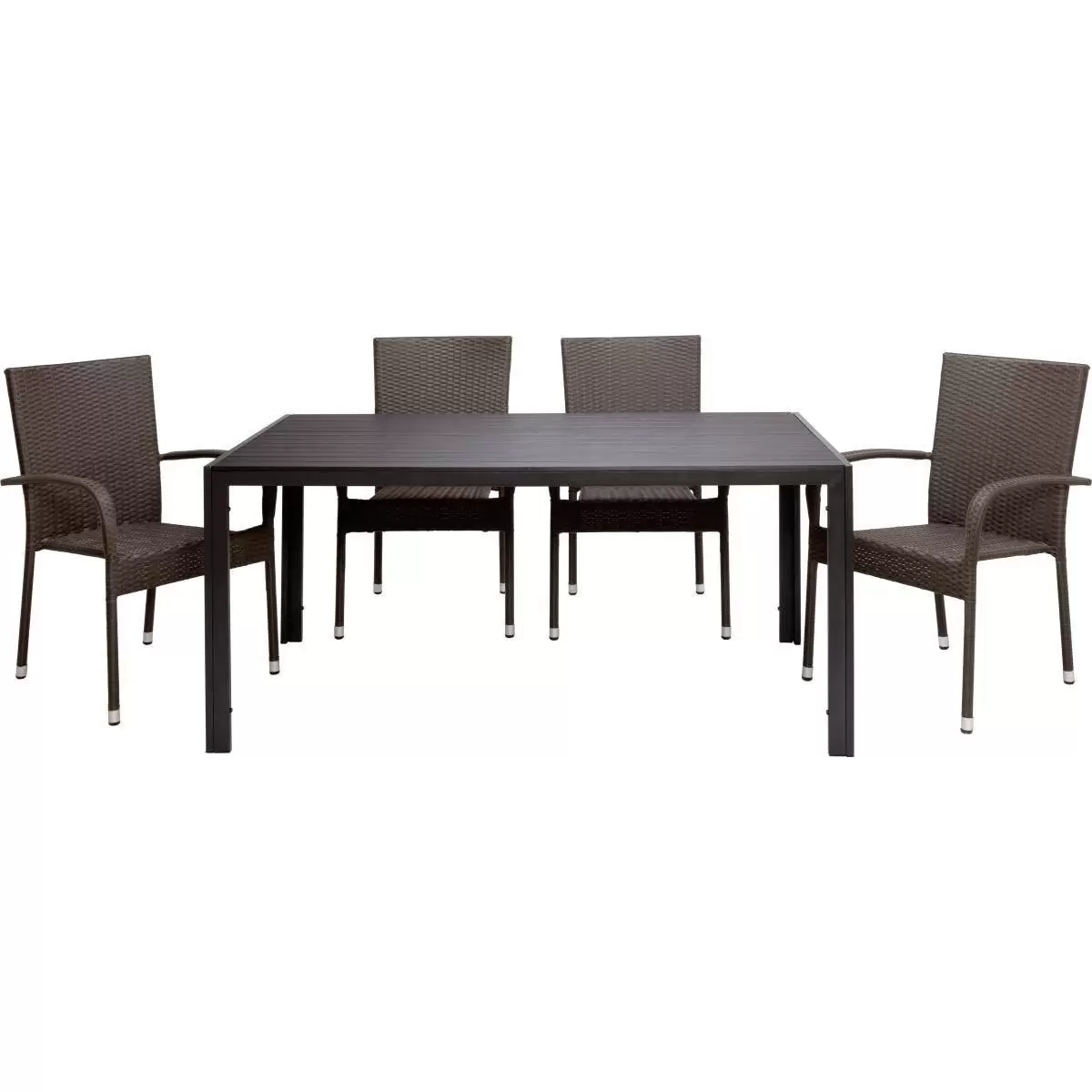 Ondega Gartentisch Milano dunkelgrau,schwarz