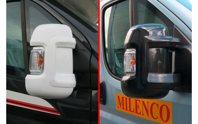 Milenco Spiegel Schutzkappe für Fiat Ducato, Peugeot Boxer und Citroen Relay 2 Stück