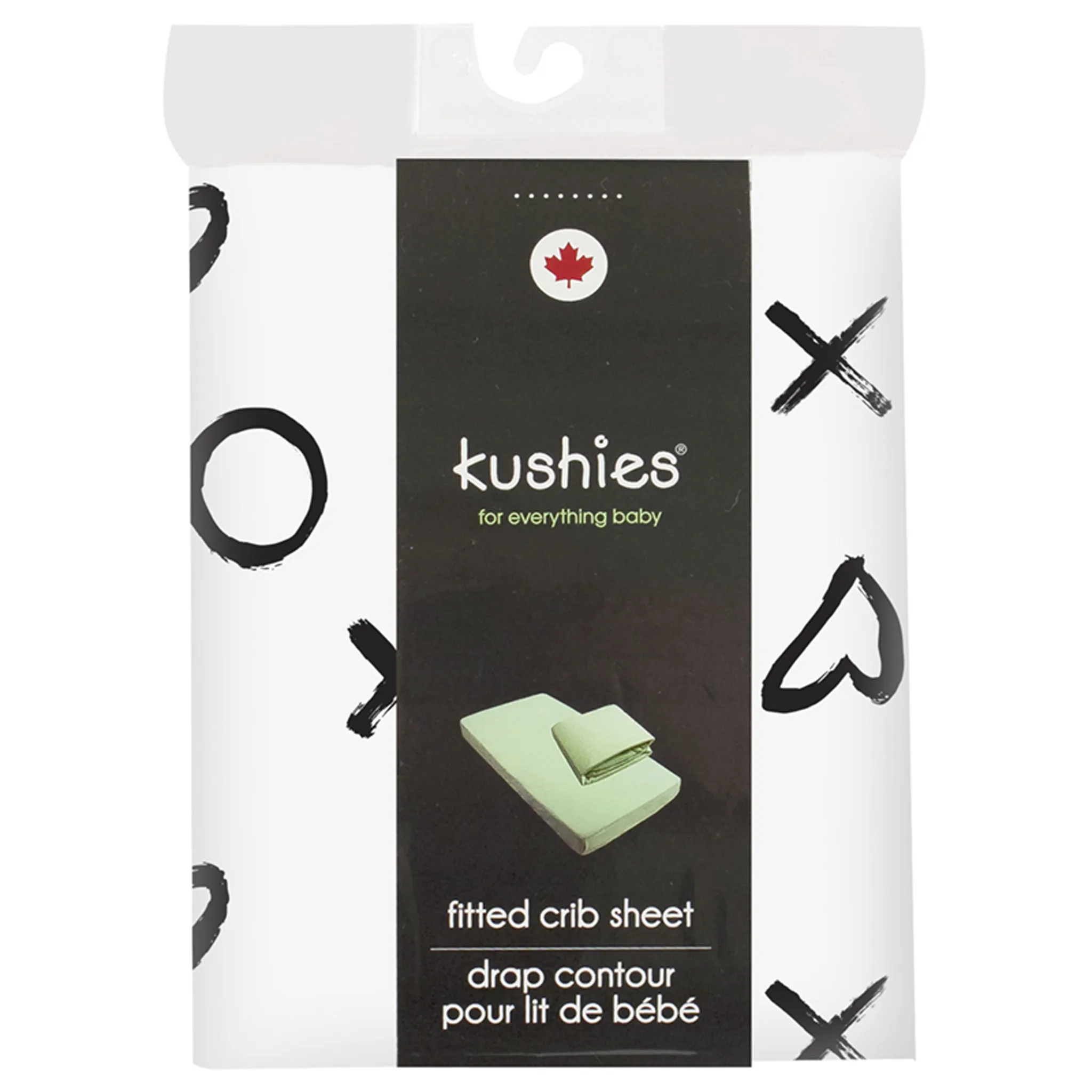 Kushies Drap Contour pour Lit de Bébé - Flanelle XO
