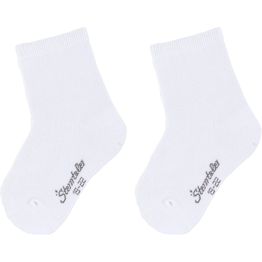 Sterntaler Söckchen uni, 2er-Pack weiss