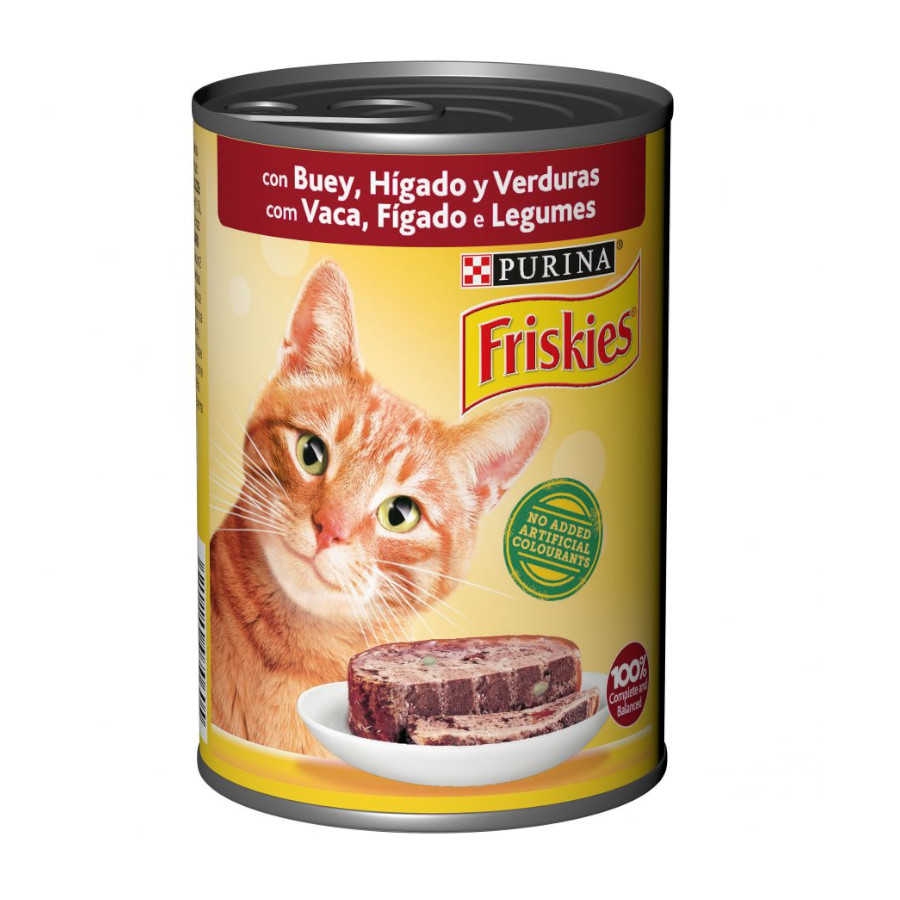 Friskies Patê de Carne e Fígado para Gatos Adultos em Lata