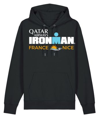 Sweat à Capuche Ironman 70.3 France Nice Noir