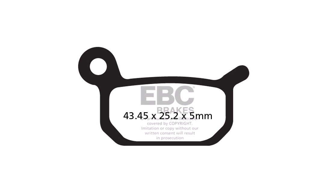 Bremseklodser bag EBC R, TC50 17-19