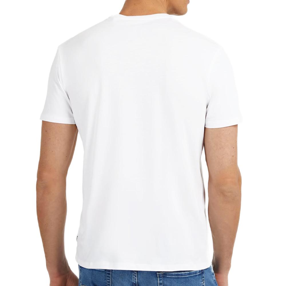 Guess T-shirt Blanc Homme Guess Embossed