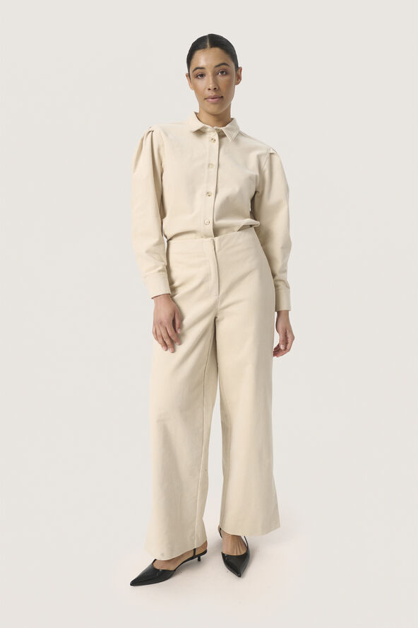 Soaked in Luxury SLHelle Pants Oatmeal