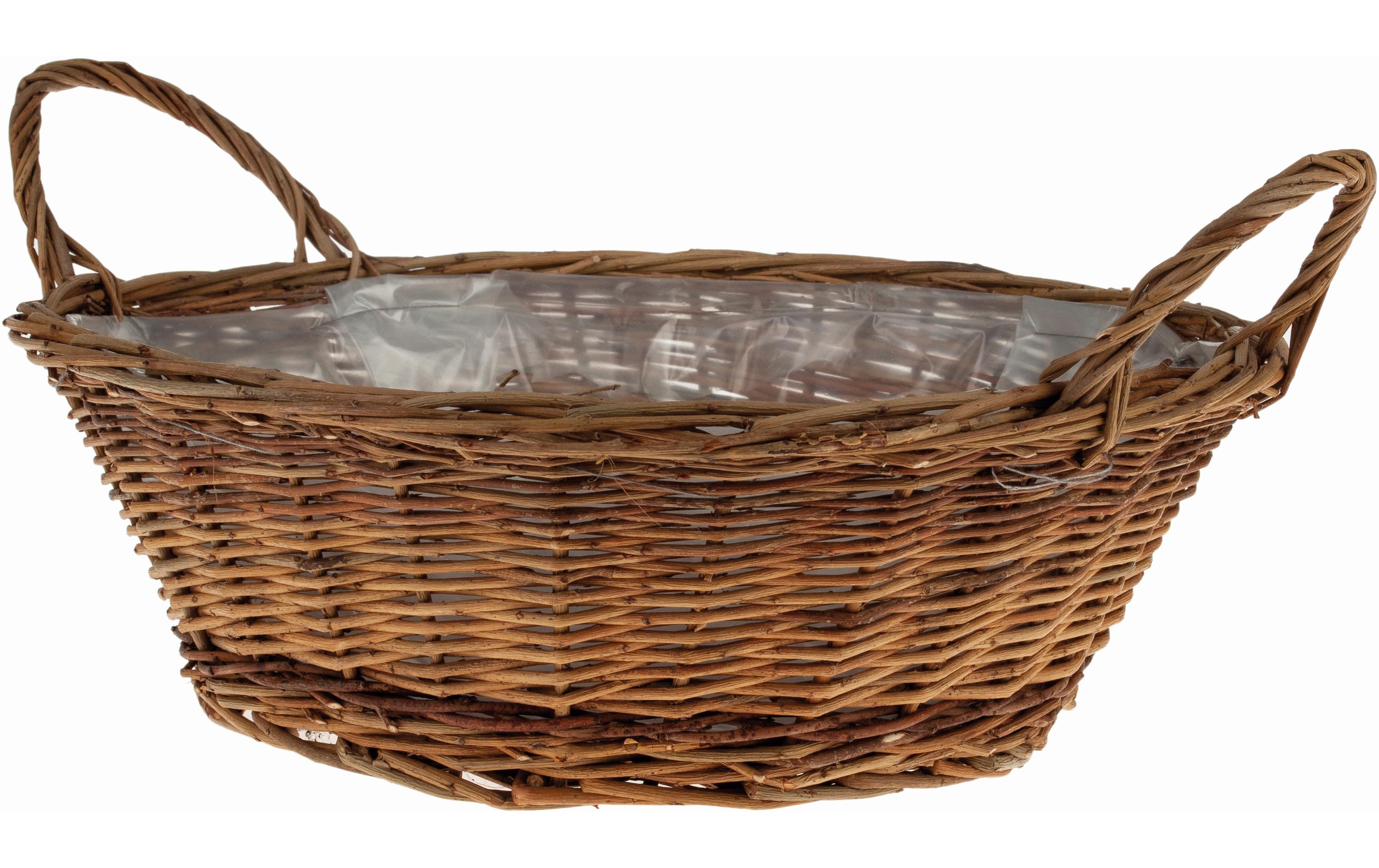 Weidenkorb James, 35.5 cm BraunNatürliches Pflanzengefäss