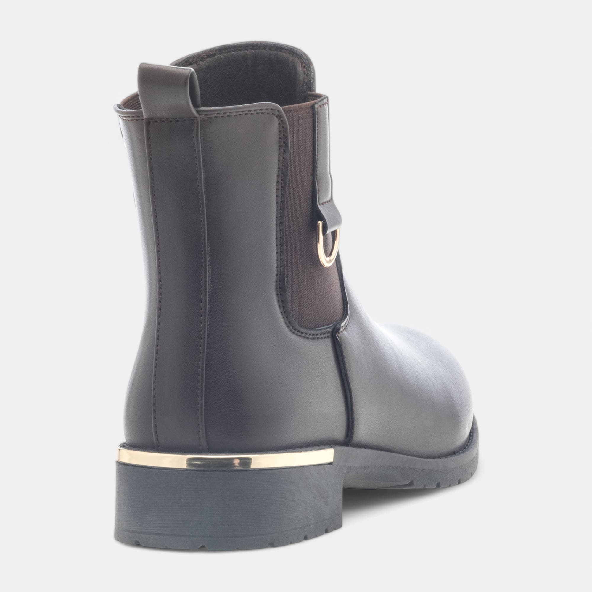 Boots chelsea Femme marron