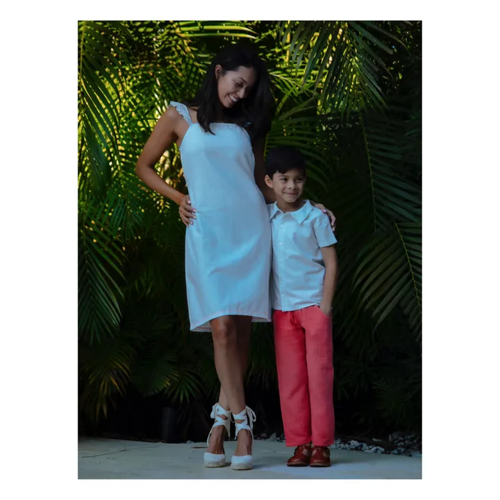 Petite Lucette Pantalon Coton Bio Paul | Rouge