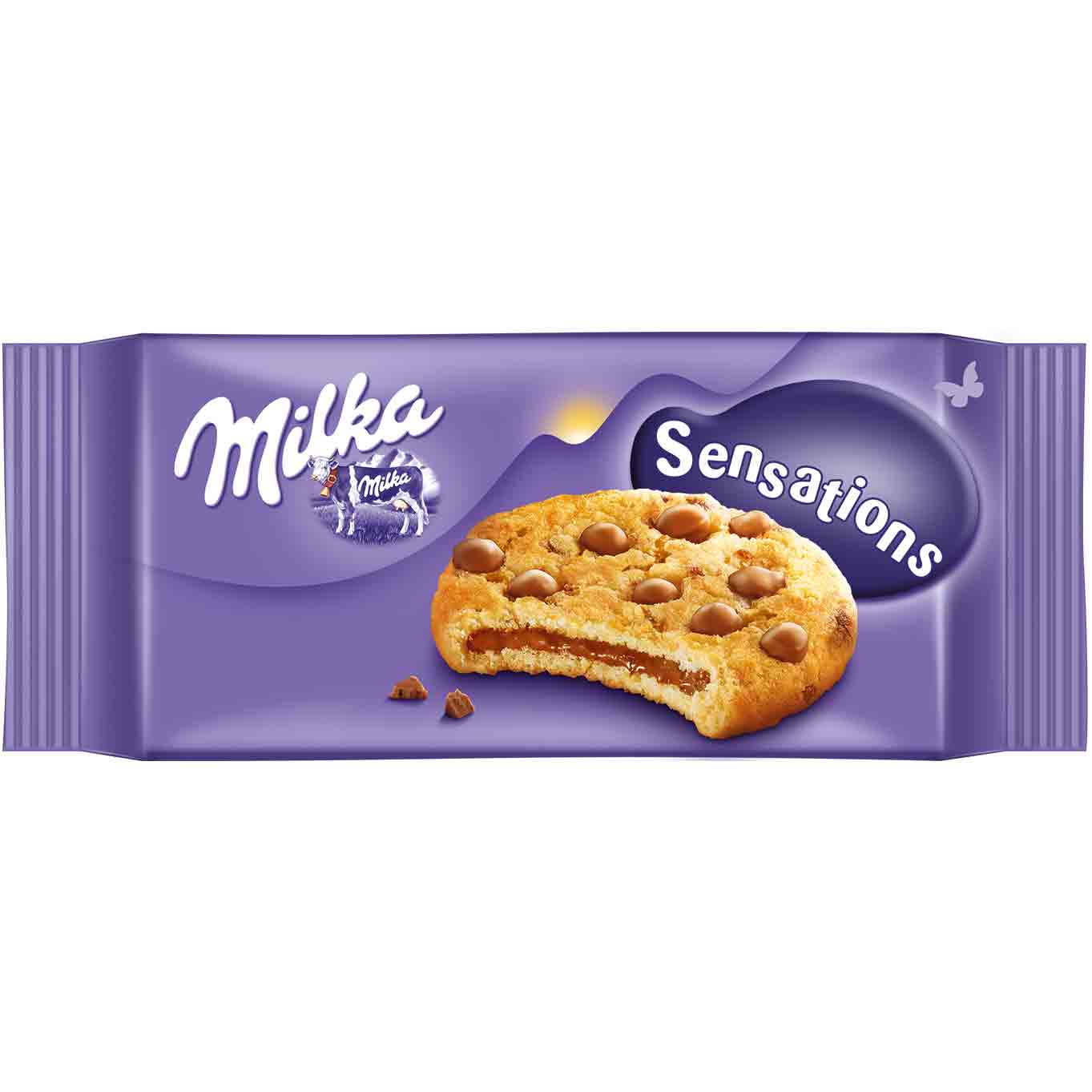 Milka Cookies Sensations Innen schokoladig 156g MHD:20.8.25