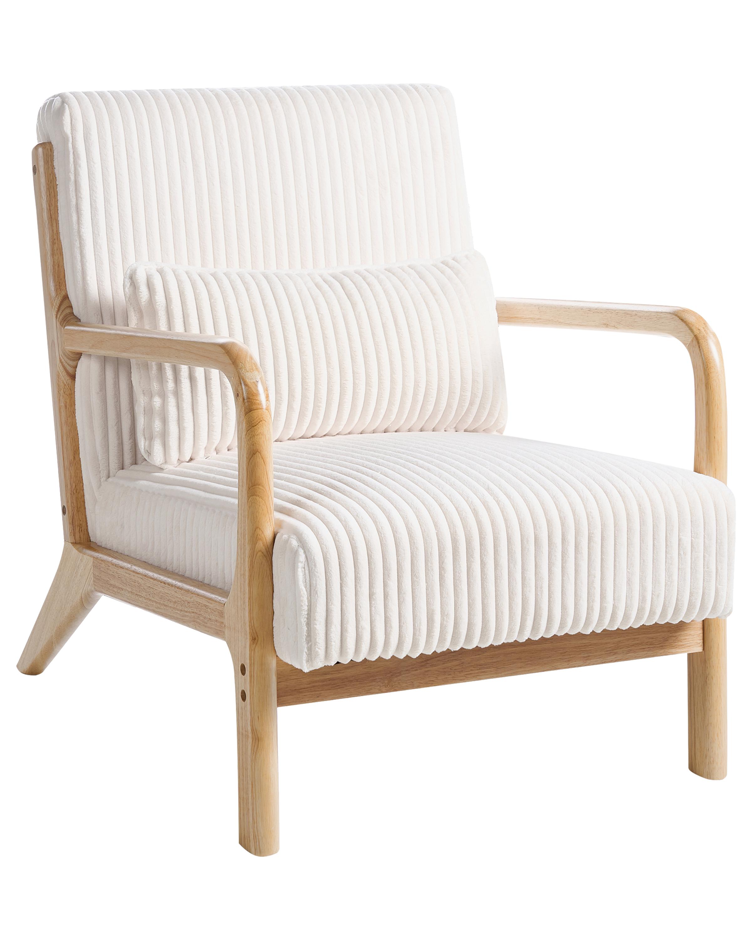 Fauteuil SORSELE Corduroy Wit
