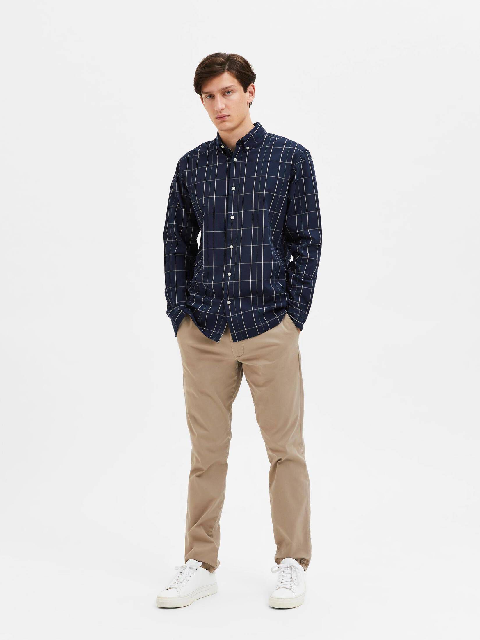 Selected Homme| Herrem Hemd SLIMTHEO Langarm