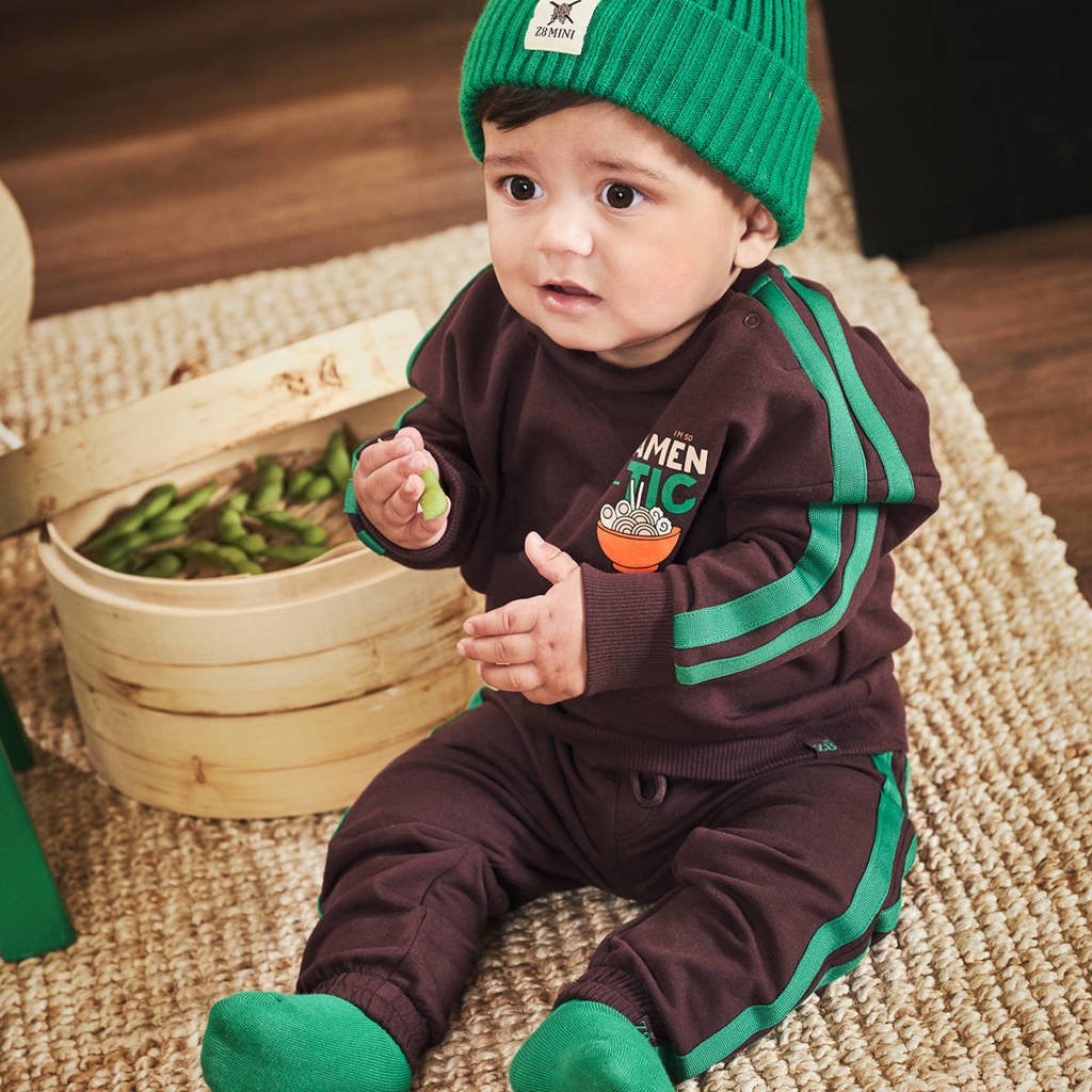 Z8 mini sweatpants Frenkie bruin/groen