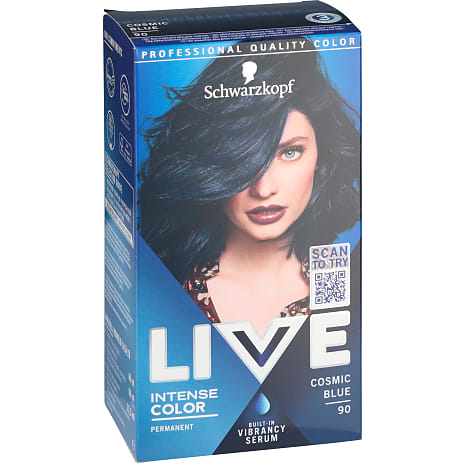 Permanent hårfarve 090 Cosmic Blue m. serum