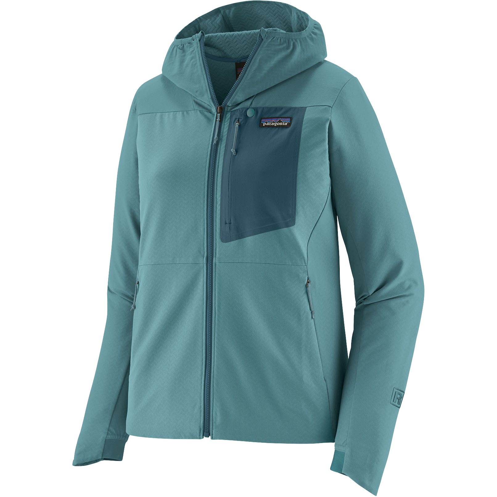 Patagonia R1 CrossStrata Hoody Softshelljacke Damen wetland blue