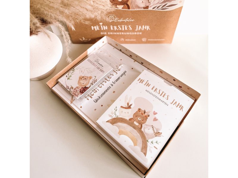 Eulentaler Erinnerungsbox Boho Erinnerungsbox «Mein erstes Jahr»