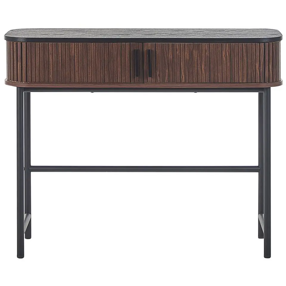 JOSE - Consoletafel - Donkere houtkleur - Vezelplaat