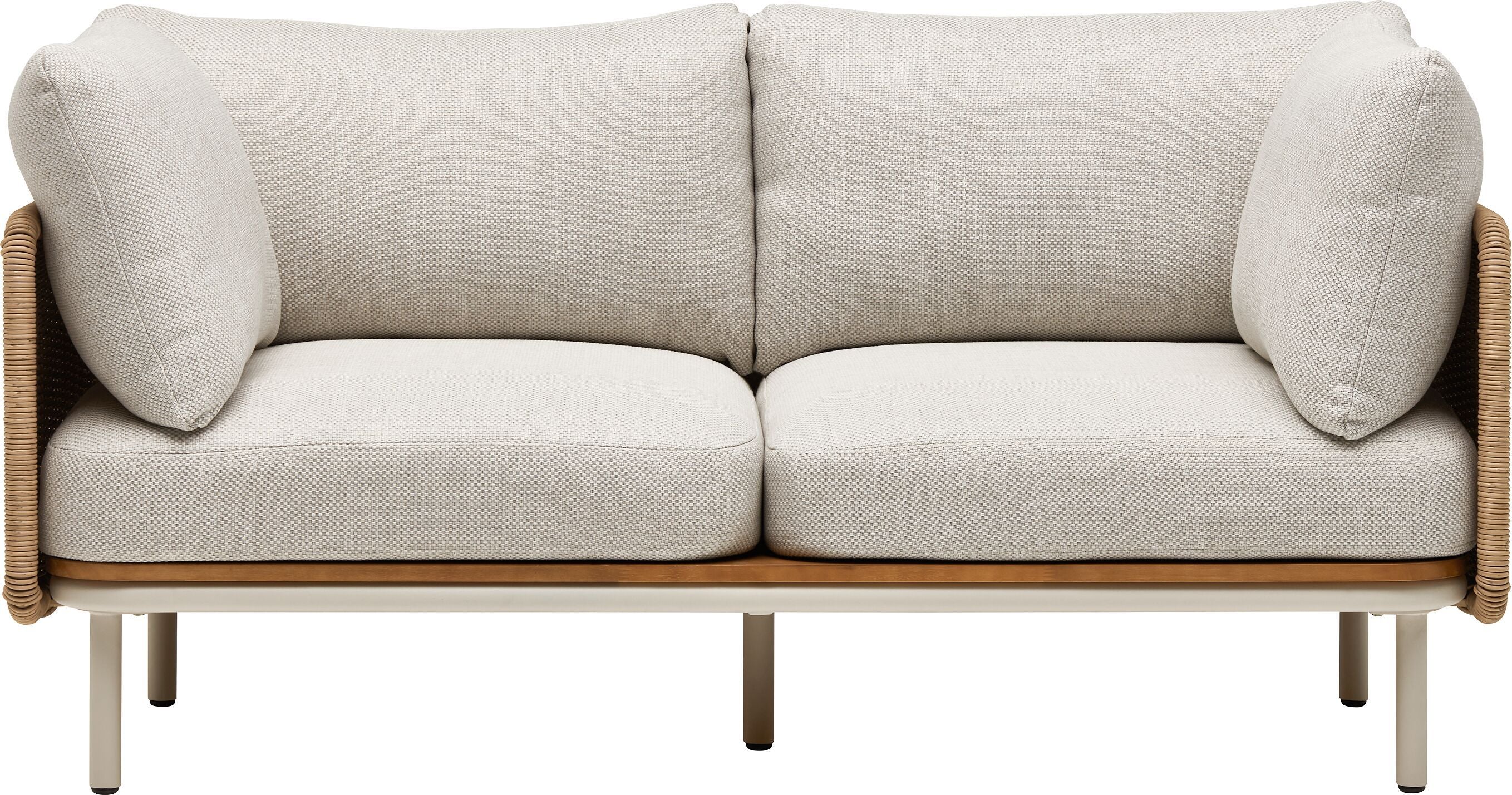 NIHOA Set 2er Sofa  Arml. Kunststoffgefl - Sand
