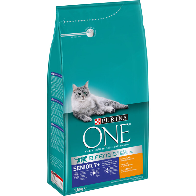 Purina ONE Senior 7+ rijk aan kip