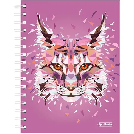 Herlitz Spiralboutiquebuch Wild Animals Luchs, A5