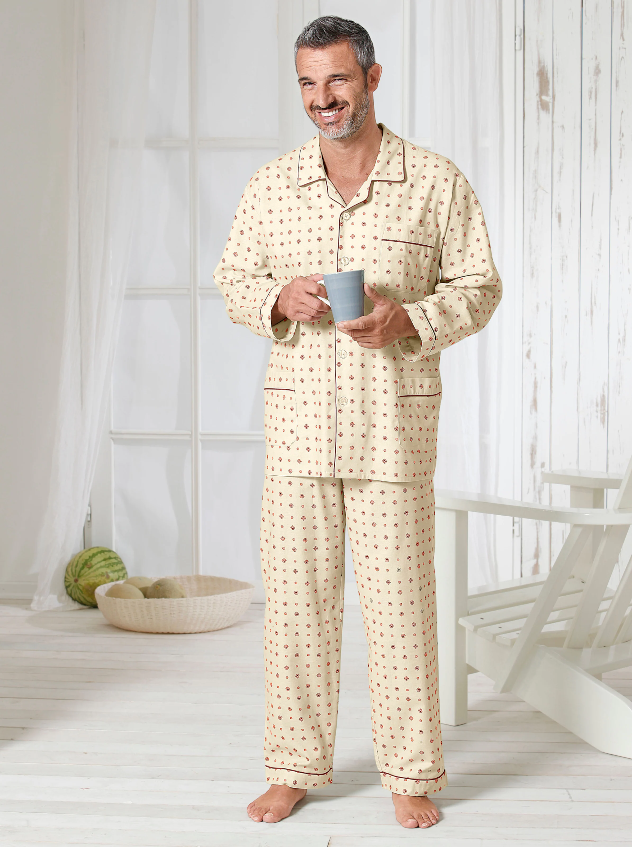 KINGsCLUB Pyjama in beige