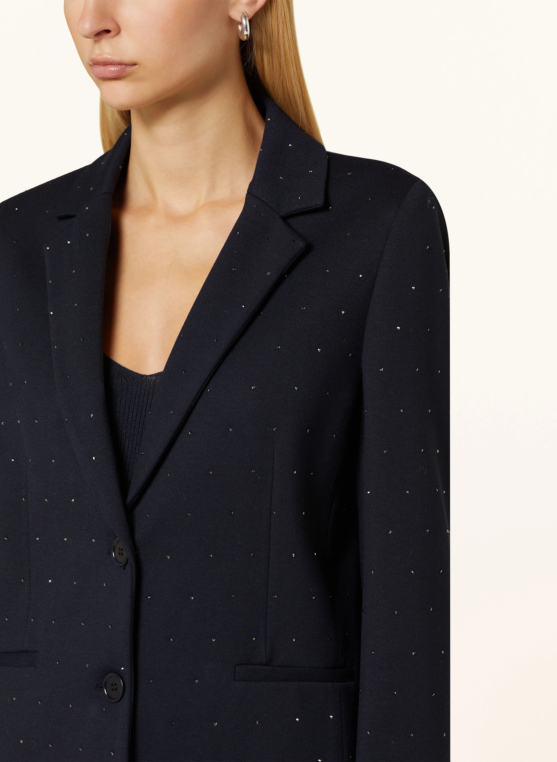oui Blazer mit Schmucksteinen
