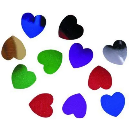 Demmler Confetti Herz 13 mm, 14 g, metallic Bunt