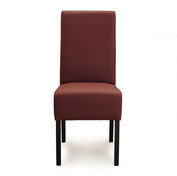 Lederstuhl 'Mendoza', rot, L 59 cm, B 43 cm, H 102 cm von fischer's lagerhaus